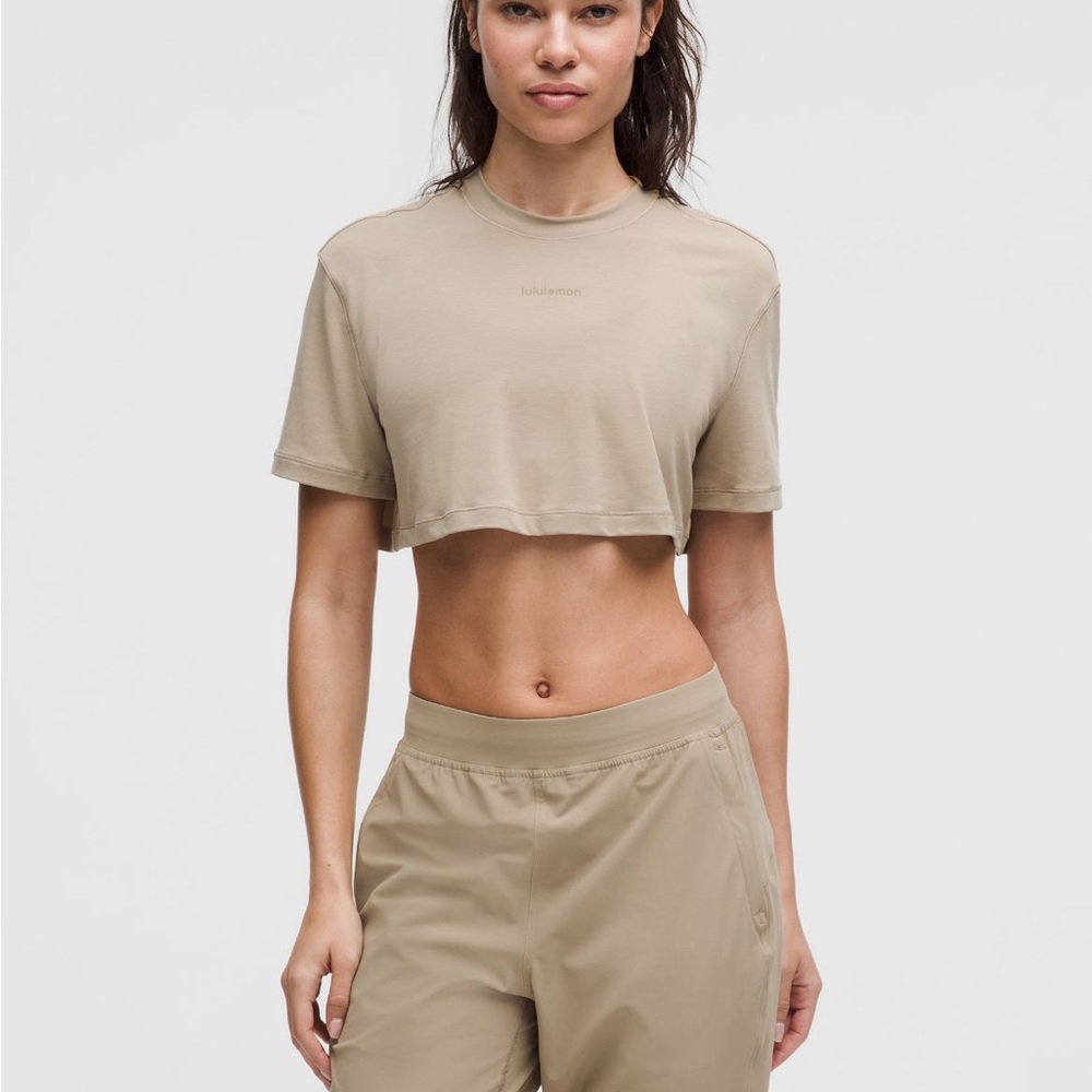 lululemon athletica Super Cropped Short Sleeve Shirt